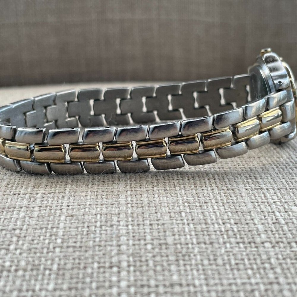 Prescot Ladies Wristwatch Silver/Gold Tone Blue Face Quartz Analog Japan Movt - Picture 9 of 11